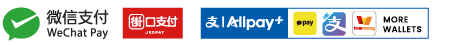 Wechat Pay Alipay+, JKO Pay can be used at some stores.