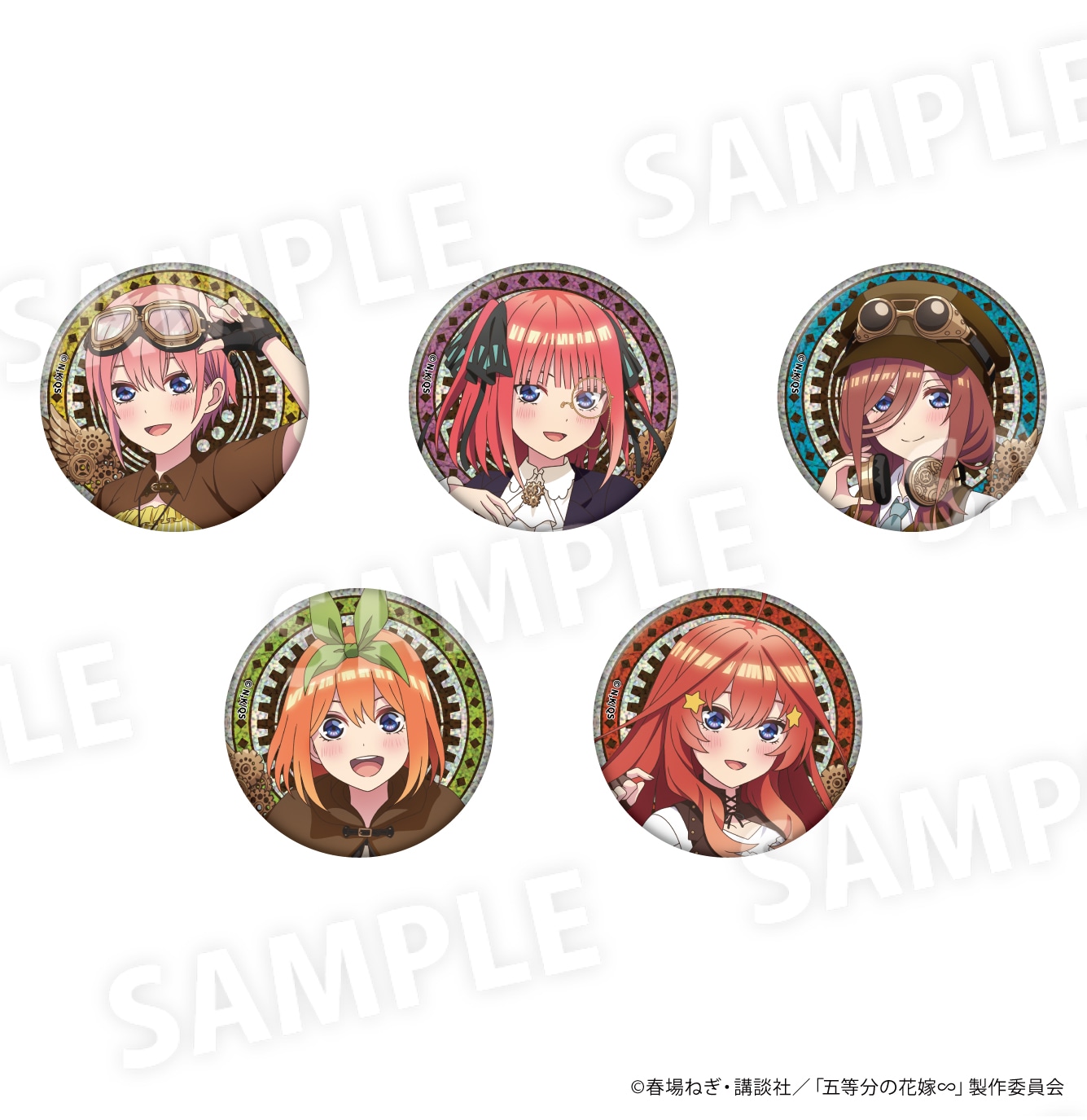 五等分の花嫁 トレーディング缶バッジ 全5種