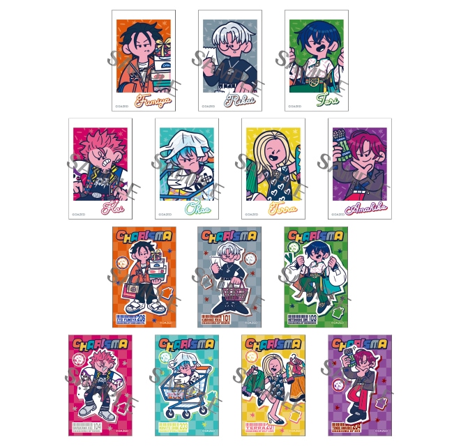 カリスマ 描き起こしミニフォトカードコレクション【おでかけver.】(全14絵柄/1パック2枚入り)