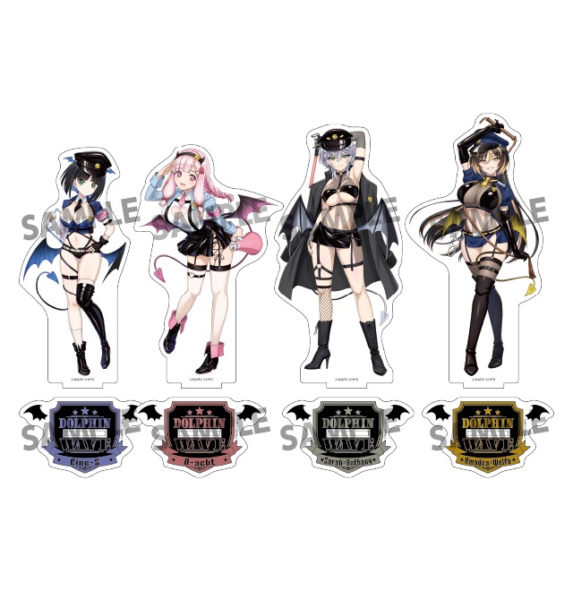 ドルフィンウェーブ 描き下ろしBIGアクリルスタンド【デビルポリスver.】(全4種)