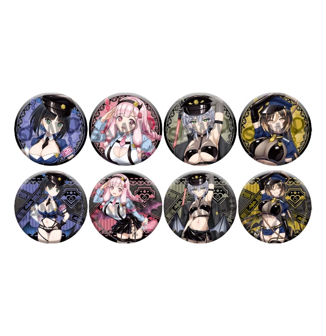 ドルフィンウェーブ 描き下ろし缶バッジコレクション【デビルポリスver.】(全8種)