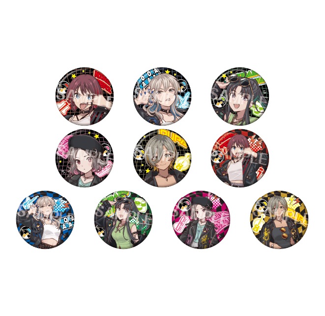 ガールズバンドクライ 描き下ろし缶バッジコレクション【ライダースver.】(全10種)