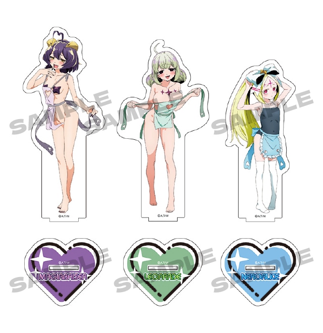 魔法少女にあこがれて 描き下ろしBIGアクリルスタンド【エプロンver.】(全3種) 各1,925円(税込)
