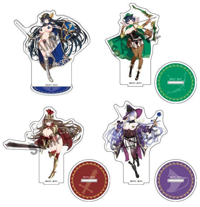閃乱カグラ 描き下ろしBIGアクリルスタンド【ファンタジーver.】(全4種) 各1,925円(税込)