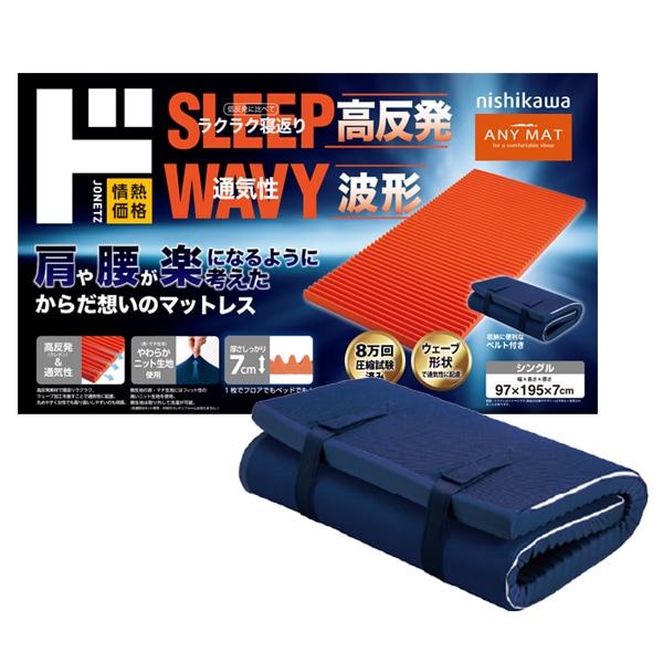 情熱×西川　高反発エニーマットレス