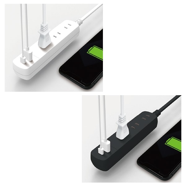 ストレスゼロタップ　電源&times;3　USBA&times;1　USBC&times;1